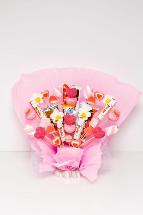 Maceta Rosa Gominolas y Kinder