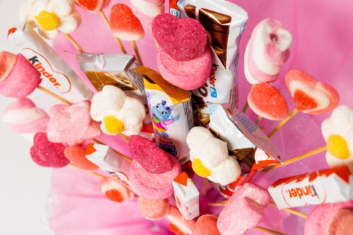 Maceta Rosa Gominolas y Kinder - Imagen 3