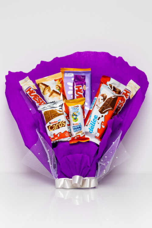 Maceta de Chocolates Morada