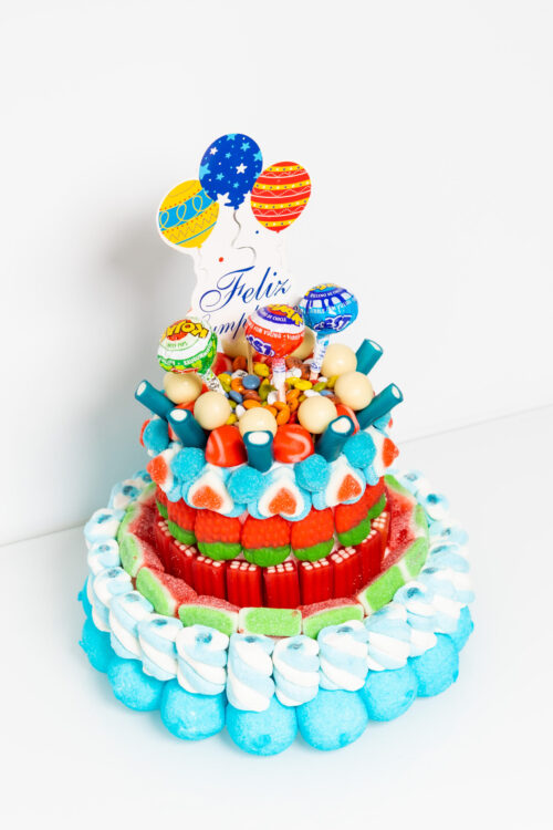 Tarta de Cumpleaños con Piruletas