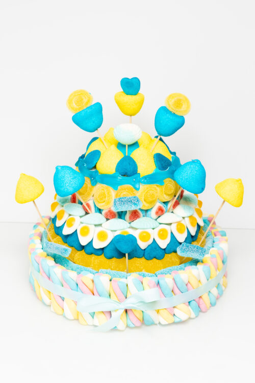 Tarta Azul y Amarilla
